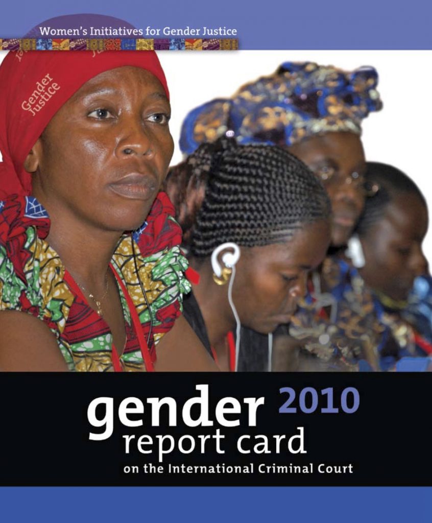 Gender Report Card on the ICC 2010