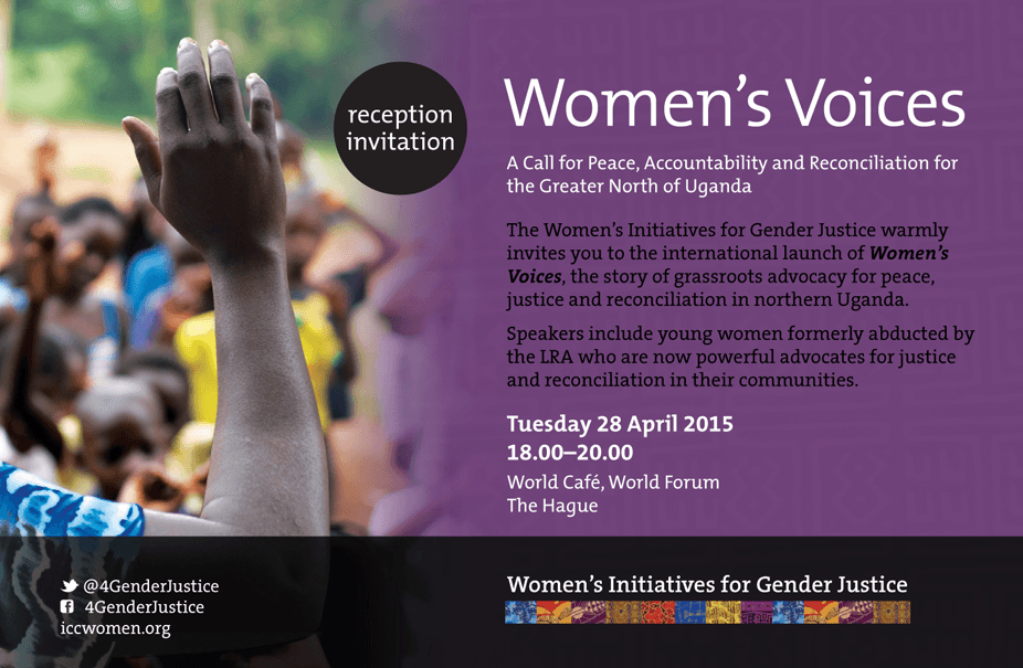 Invitation to Launch of Women’s Voices publication at WILPF 2015