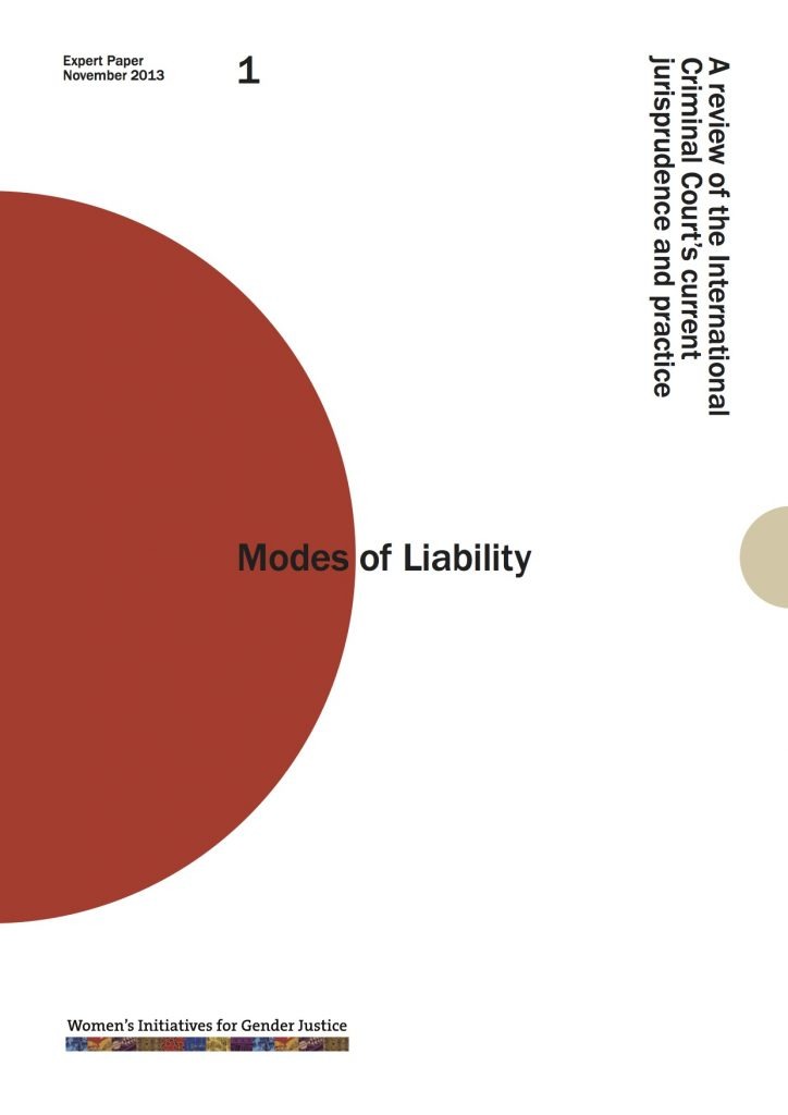 Modes of Liability: Expert Report